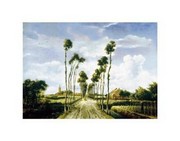 Avenue At Middelharnis - Art Print by Meindert Hobbema | Movie Poster Prints from Posterazzi