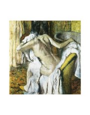 "After the Bath, Woman drying herself" - Art Print by Edgar Degas | Movie Poster Prints from Posterazzi