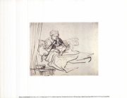 "A Woman Sitting up in Bed, c. 1635" - Art Print by Rembrandt van Rijn | Movie Poster Prints from Posterazzi