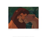 Simba and Nala - Art Print by Walt Disney | Movie Poster Prints from Posterazzi
