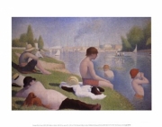 Bathers at Asnieres - Art Print by Georges Seurat | Movie Poster Prints from Posterazzi