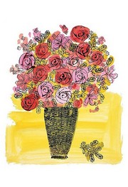 "(Stamped) Basket of Flowers, 1958" - Art Print by Andy Warhol | Movie Poster Prints from Posterazzi