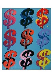 "$9, 1982 (on blue)" - Art Print by Andy Warhol | Movie Poster Prints from Posterazzi
