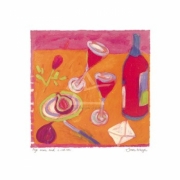 "Figs, Wine, Red Rose" - Art Print by  Waugh | Movie Poster Prints from Posterazzi