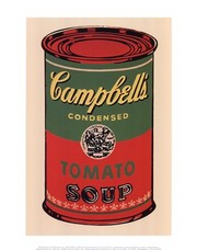"Campbell's Soup Can, 1965 (green & red)" - Art Print by Andy Warhol | Movie Poster Prints from Posterazzi