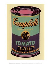 "Campbell's Soup Can, 1965 (green & purple)" - Art Print by Andy Warhol | Movie Poster Prints from Posterazzi