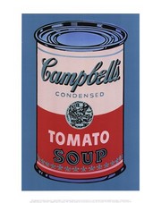 "Campbell's Soup Can, 1965 (pink & red)" - Art Print by Andy Warhol | Movie Poster Prints from Posterazzi