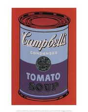"Campbell's Soup Can, 1965 (blue & purple)" - Art Print by Andy Warhol | Movie Poster Prints from Posterazzi
