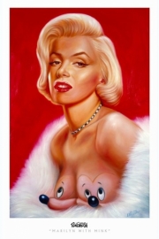 Marilyn with Mink (and Mickeys) - Photo Print | Movies, Music, TV Posters from Posterazzi