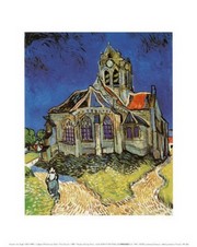 "The Church at Auvers, c.1890" - Art Print by Vincent Van Gogh | Movie Poster Prints from Posterazzi