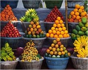 "Fruit Stand, East Bali, Indonesia" - Art Print | Movie Poster Prints from Posterazzi