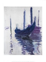 "Gondolas in Venice, c.1910" - Art Print by Claude Monet | Movie Poster Prints from Posterazzi