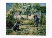 "First Steps (after Millet), c.1890" - Art Print by Vincent Van Gogh | Movie Poster Prints from Posterazzi