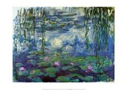 "Water Lilies and Willow Branches, c.1917" - Art Print by Claude Monet | Movie Poster Prints from Posterazzi
