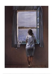 "Person at the Window, c.1925" - Art Print by Salvador Dali | Movie Poster Prints from Posterazzi