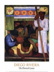 The Flowered Canoe - Art Print by Diego Rivera | Movie Poster Prints from Posterazzi