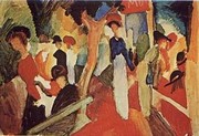 Milliner's Shop - Art Print by August Macke | Movie Poster Prints from Posterazzi