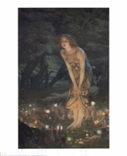"Midsummer Eve, c.1908" - Art Print by Edward Robert Hughes | Movie Poster Prints from Posterazzi