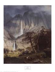 "Cho-Looke, The Yosemite Fall, 1864" - Art Print by Albert Bierstadt | Movie Poster Prints from Posterazzi
