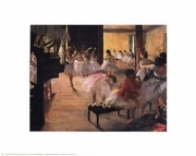 "Ballet School, c. 1876" - Art Print by Edgar Degas | Movie Poster Prints from Posterazzi