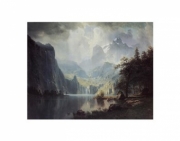 In the Mountains - Art Print by Albert Bierstadt | Movie Poster Prints from Posterazzi