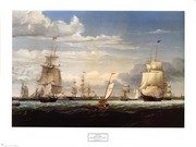 "Boston Harbor, 1853" - Art Print by Fitz Hugh Lane | Movie Poster Prints from Posterazzi