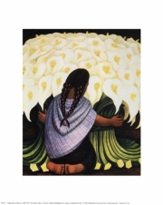 The Flower Seller - Art Print by Diego Rivera | Movie Poster Prints from Posterazzi