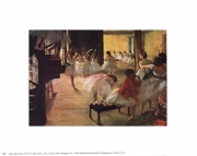 "Ballet School, c. 1876" - Art Print by Edgar Degas | Movie Poster Prints from Posterazzi
