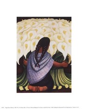 The Flower Seller - Art Print by Diego Rivera | Movie Poster Prints from Posterazzi