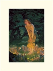 "Midsummer Eve, c.1908" - Art Print by Edward Robert Hughes | Movie Poster Prints from Posterazzi