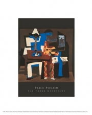 Three Musicians - Art Print by Pablo Picasso | Movie Poster Prints from Posterazzi