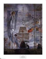 "The Discovery of America by Christopher Columbus, c.1959" - Art Print by Salvador Dali | Movie Poster Prints from Posterazzi