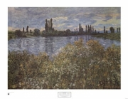 "Banks of the Seine, Vetheuil" - Art Print by Claude Monet | Movie Poster Prints from Posterazzi