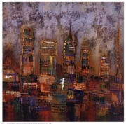 City Lights I - Art Print by Stephen Dominick | Movie Poster Prints from Posterazzi