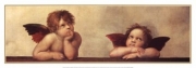 "The Cherubim Putti Angels of The Sistine Madonna, c.1514" - Art Print by  Raphael | Movie Poster Prints from Posterazzi
