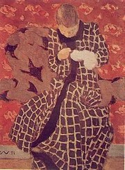 Edouard Vuillard - Woman Darning Size 12x16 - Art Print by Edouard Vuillard | Movie Poster Prints from Posterazzi