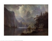 In the Mountains - Art Print by Albert Bierstadt | Movie Poster Prints from Posterazzi
