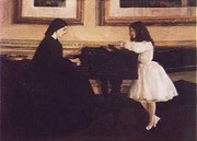 At the Piano - Art Print by James Abbott McNeill Whistler | Movie Poster Prints from Posterazzi