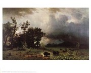 Buffalo Trail - Art Print by Albert Bierstadt | Movie Poster Prints from Posterazzi