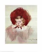 Child with Red Hat - Art Print by Mary Cassatt | Movie Poster Prints from Posterazzi