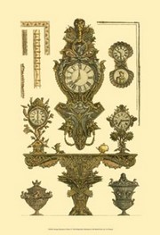 Antique Decorative Clock I - Art Print by Francesco Piranesi | Movie Poster Prints from Posterazzi