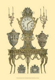 Antique Decorative Clock II - Art Print by Francesco Piranesi | Movie Poster Prints from Posterazzi