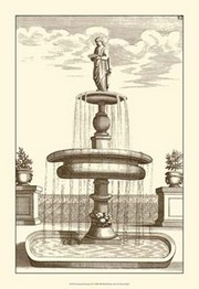 Courtyard Fountain II - Art Print by  Vision studio | Movie Poster Prints from Posterazzi