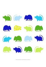 Animal Sudoku in Blue V - Art Print by Chariklia Zarris | Movie Poster Prints from Posterazzi