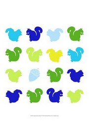 Animal Sudoku in Blue VI - Art Print by Chariklia Zarris | Movie Poster Prints from Posterazzi