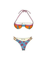 Beach Bikini III (PT) - Art Print by Jennifer Goldberger | Movie Poster Prints from Posterazzi