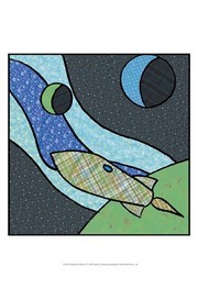 Patchwork Planets I - Art Print by Charles Swinford | Movie Poster Prints from Posterazzi