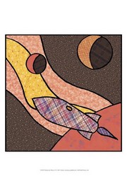Patchwork Planets II - Art Print by Charles Swinford | Movie Poster Prints from Posterazzi