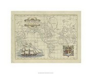 Antique Map Of The World - Art Print | Movie Poster Prints from Posterazzi