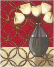 "Composition in Red, Gold, Cream I" - Art Print by Norman Wyatt | Movie Poster Prints from Posterazzi